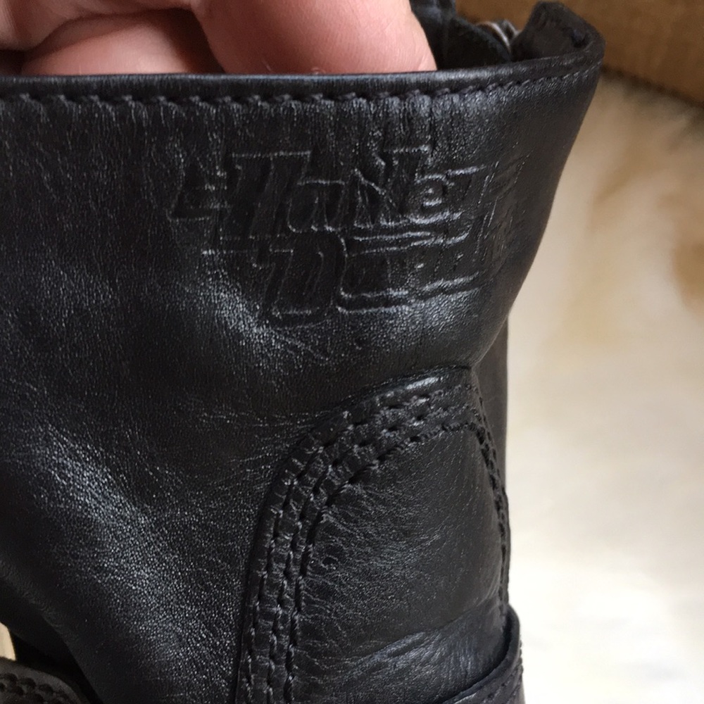 HARLEY DAVIDSON WOMEN BLACK BOOTS SIZE 9 - Picture 3 of 6